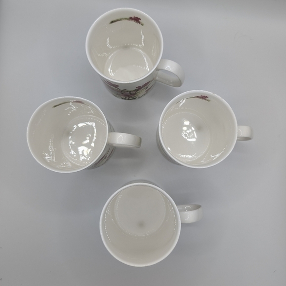 Dunoon Red Campion Fine China 10 Oz Mug Set English Wildflowers Jane Fern - Picture 4 of 12